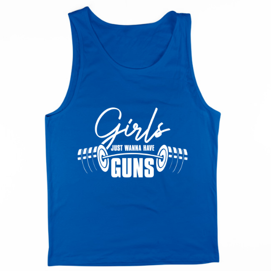 Girls Just Wanna Have Guns Workout Mens Tank Top 01