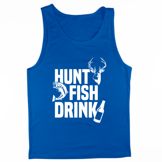 Hunt Fish Drink Images Mens Tank Top