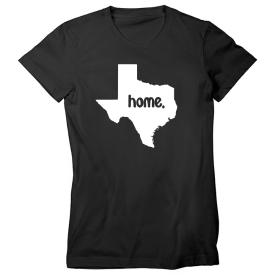 Home Is Where Texas Is Womens T-Shirt