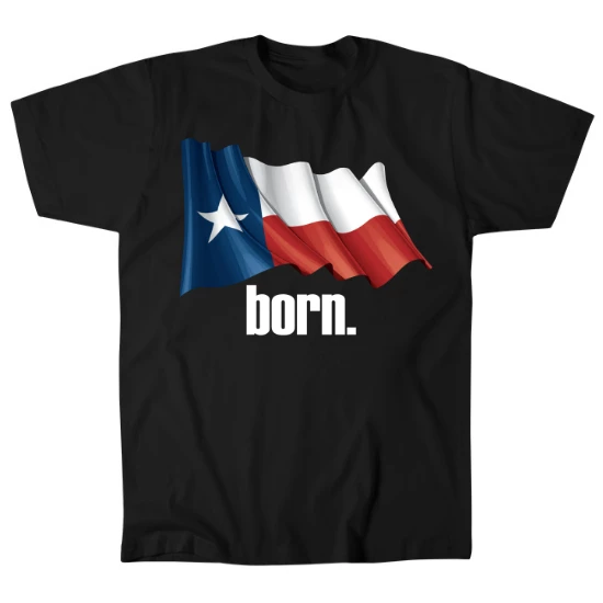 Born in Texas Flag Mens T-Shirt