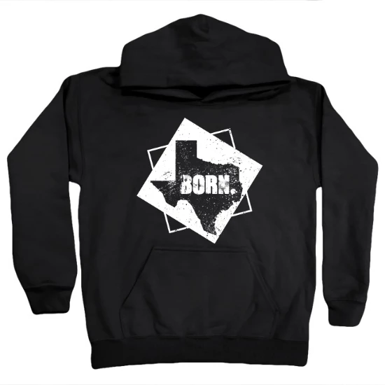Born In Texas Kids Hoodie