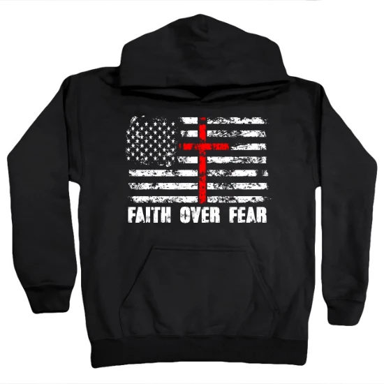 Faith Over Fear Kids Hoodie