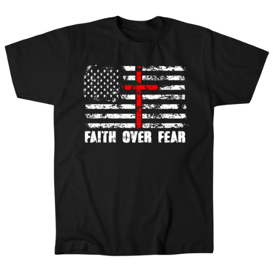 Faith Over Fear Mens T-Shirt