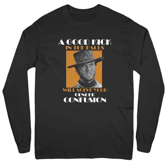 Good Kick To The Balls Mens Long Sleeve T-Shirt