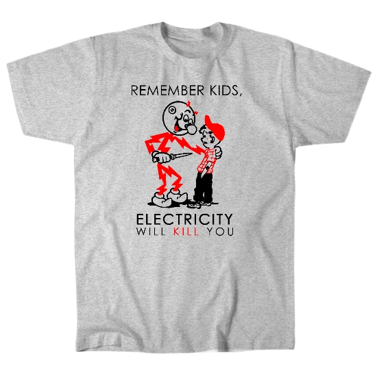 Electricity Kills Mens T-Shirt