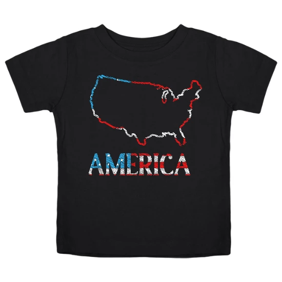 America Map Kids T-Shirt