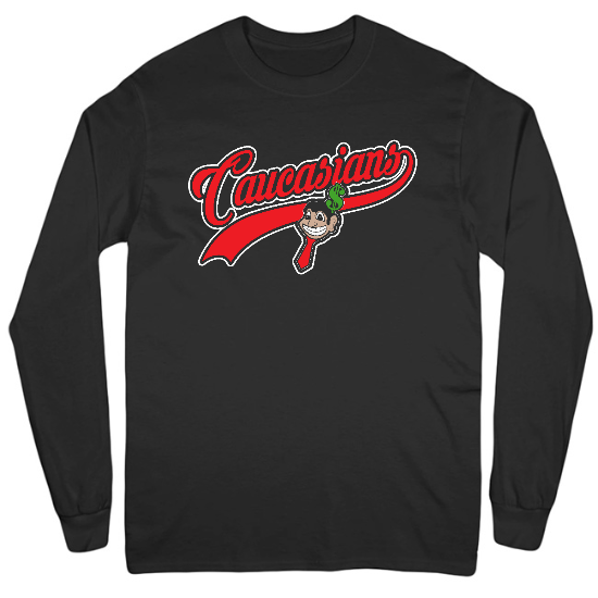 Caucasians Baseball Mens Long Sleeve T-Shirt
