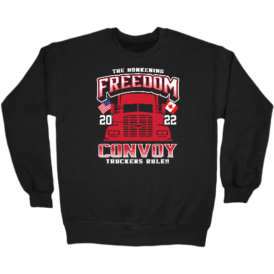 Convoy Truckers Rule Crewneck Sweatshirt