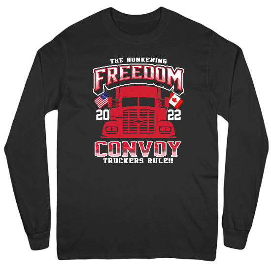 Convoy Truckers Rule Mens Long Sleeve T-Shirt