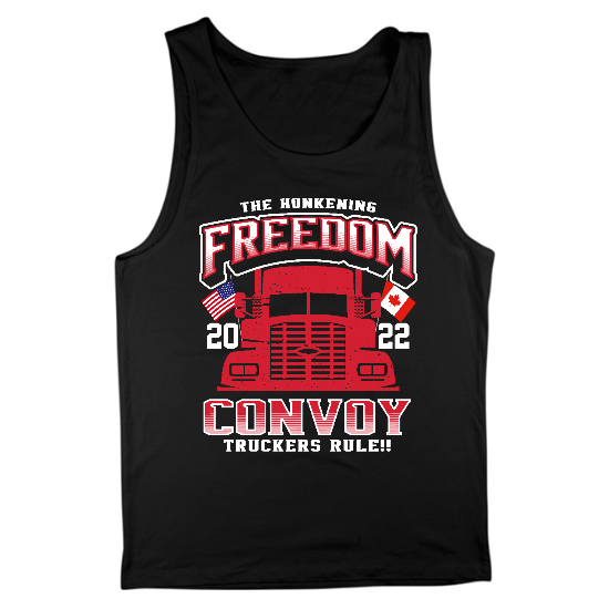 Convoy Truckers Rule Mens Tank Top