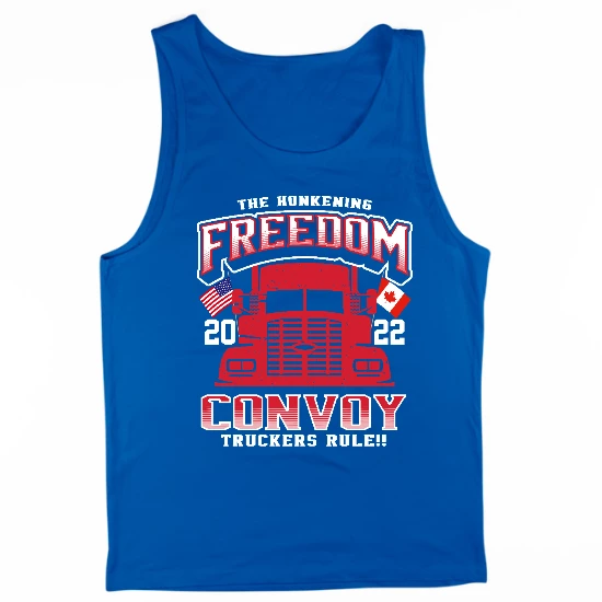 Convoy Truckers Rule Mens Tank Top
