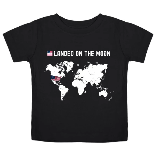 Landed on the moon Kids T-Shirt