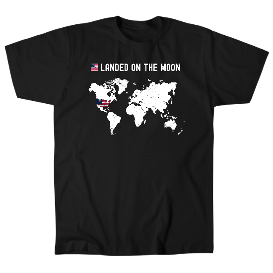 Landed on the moon Mens T-Shirt