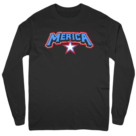 Merica Mens Long Sleeve T-Shirt