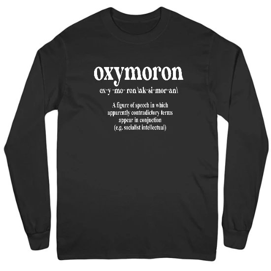 Oxymoron Mens Long Sleeve T-Shirt