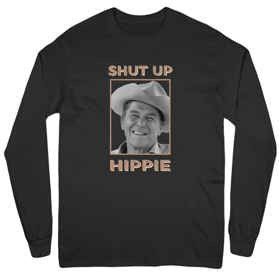 Shut Up Hippie Mens Long Sleeve T-Shirt