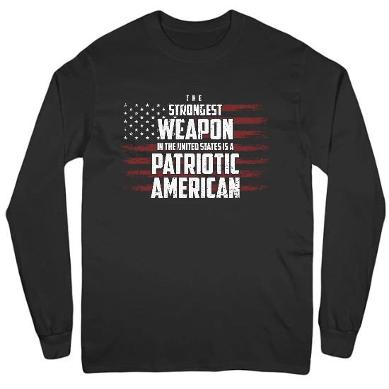 Patriotic America Mens Long Sleeve T-Shirt