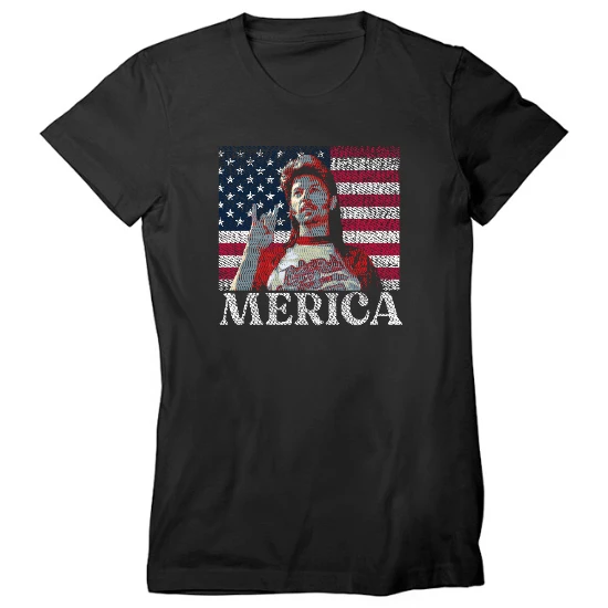 Rock On Merica Womens T-Shirt