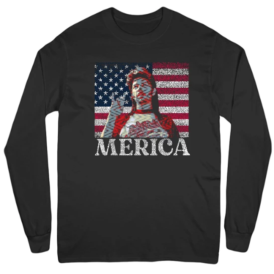 Rock On Merica Mens Long Sleeve T-Shirt 01