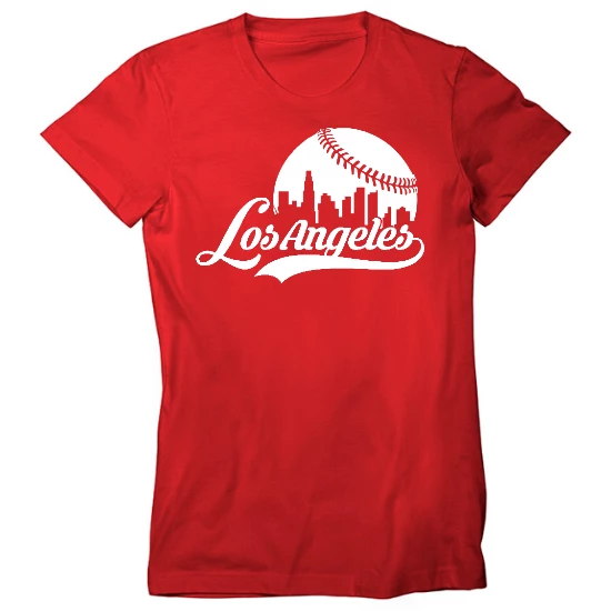 LAC Baseball Skyline Womens T-Shirt