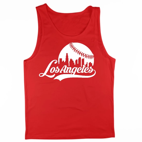 LAC Baseball Skyline Mens Tank Top