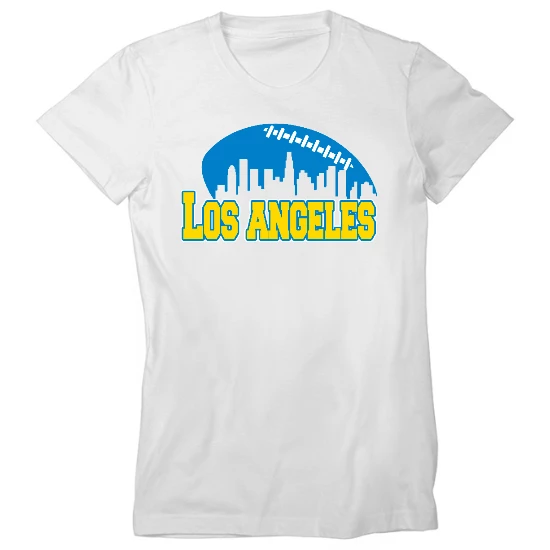 LAC Football Skyline Womens T-Shirt 01