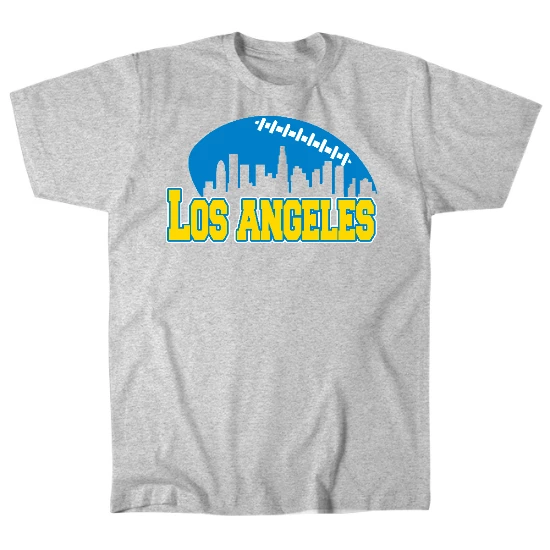 LAC Football Skyline Mens T-Shirt 02