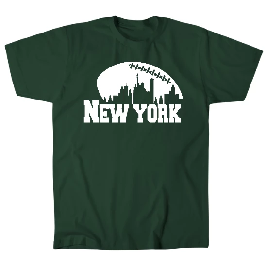 New York Jets Football Skyline Mens T-Shirt