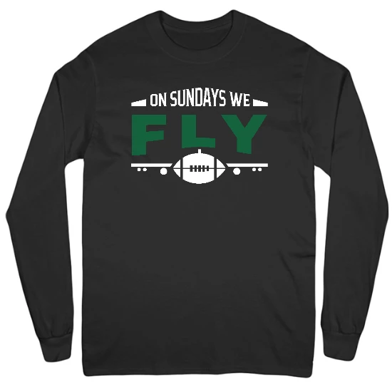 On Sundays we Fly! Mens Long Sleeve T-Shirt