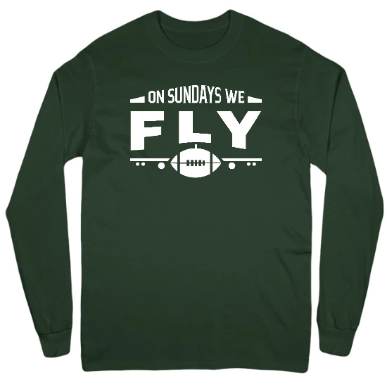 On Sundays we Fly! Mens Long Sleeve T-Shirt 01