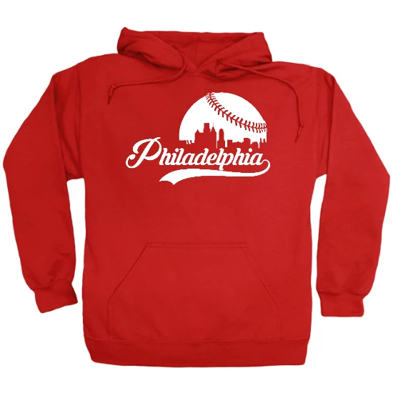 Philadelphia Baseball Skyline Hoodie