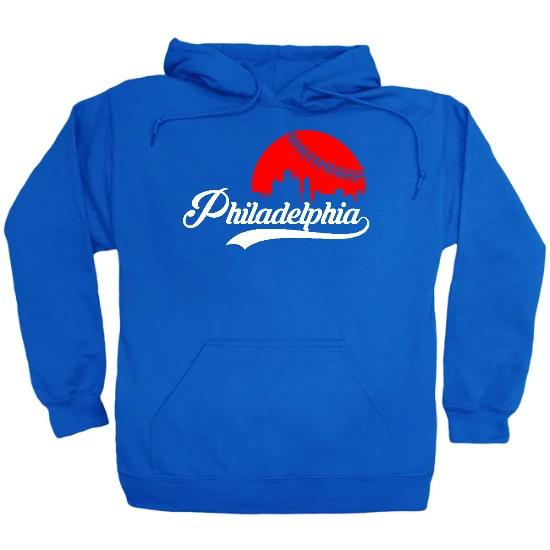 Philadelphia Baseball Skyline Hoodie 01