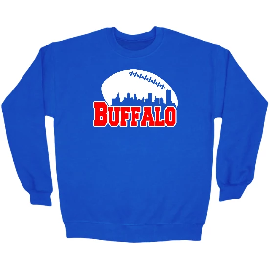 Buffalo Football Skyline Crewneck Sweatshirt