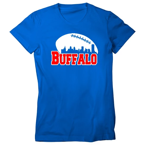 Buffalo Football Skyline Womens T-Shirt