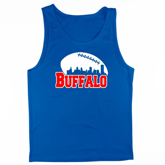 Buffalo Football Skyline Mens Tank Top