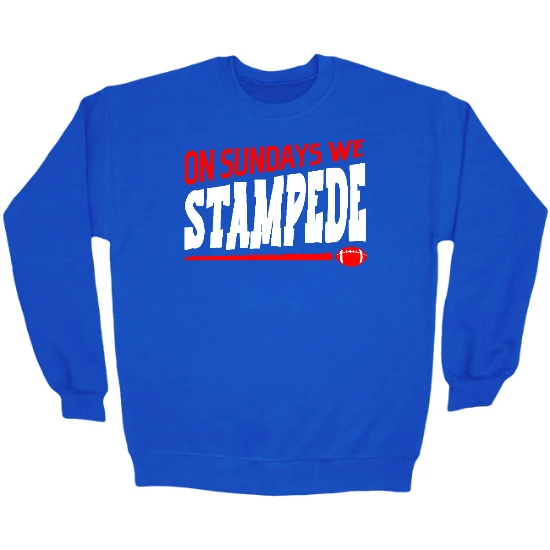 Buffalo Football Sunday Stampede Crewneck Sweatshirt