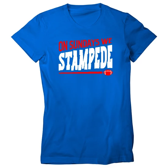 Buffalo Football Sunday Stampede Womens T-Shirt