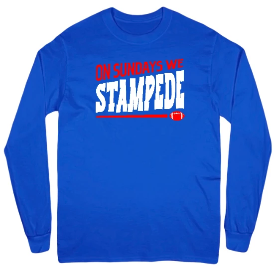 Buffalo Football Sunday Stampede Mens Long Sleeve T-Shirt
