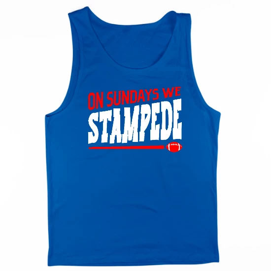 Buffalo Football Sunday Stampede Mens Tank Top