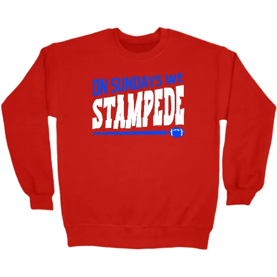 Sunday Stampede Buffalo Football Crewneck Sweatshirt