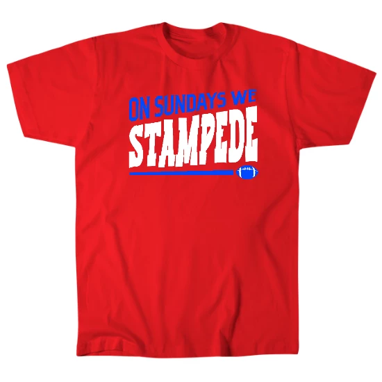 Sunday Stampede Buffalo Football Mens T-Shirt