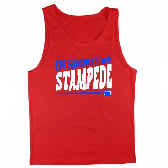 Sunday Stampede Buffalo Football Mens Tank Top